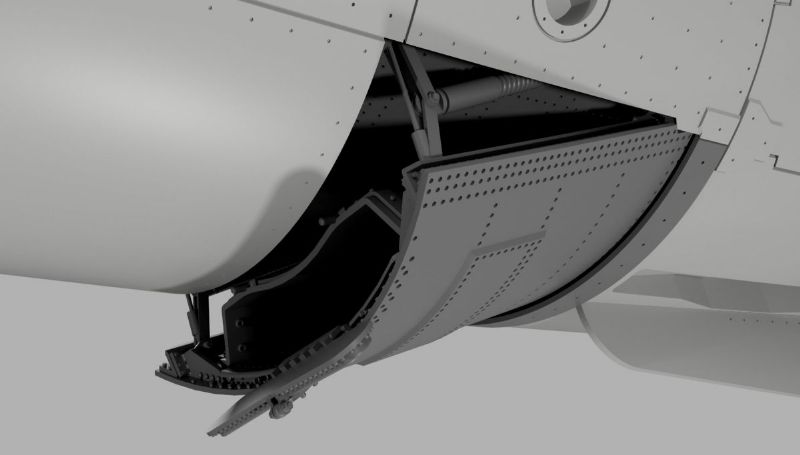 F-104 Drag Chute Bay and Canister (for Kinetic F-104 kits)